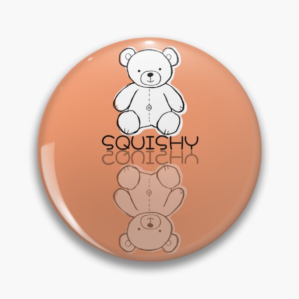 Item preview, Cute Pink Teddy Bear Doodle Reflection SQUISHY designed and sold by TackyTime.