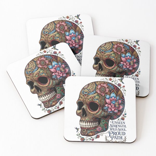 Item preview, Floral Mandala Skull Unseen Strength Wild Soul designed and sold by Sovereign Supply Co..