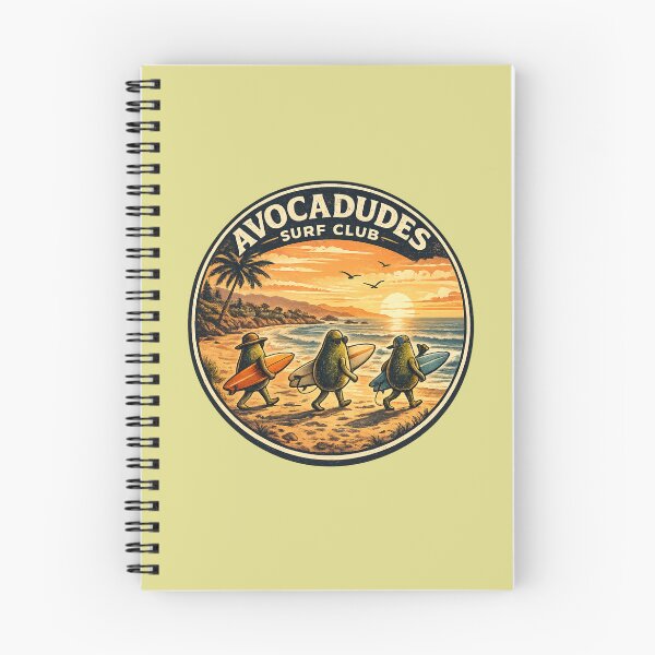 Item preview, Avocadudes Surf Club: Retro Sunset Avocado Surfers designed and sold by CircinusStore.