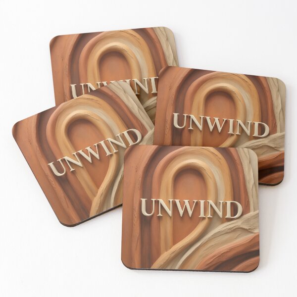 Item preview, Abstract Terracotta Wall Art Print UNWIND designed and sold by OdinLabs.