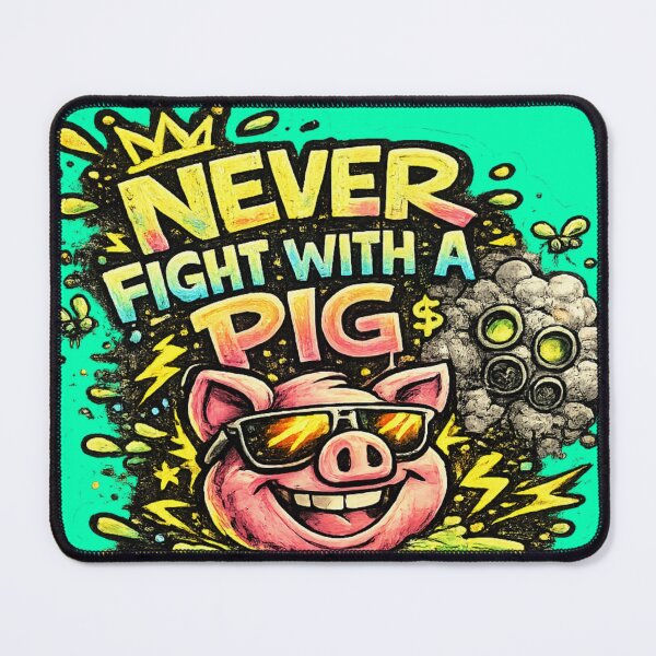 Item preview, Never Fight With A Pig designed and sold by DesignPrePress.