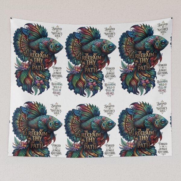 Item preview, Betta Fish Reclaim Thy Path Aquatic Streetwear designed and sold by Sovereign Supply Co..