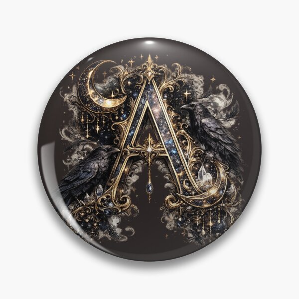 Item preview, Celestial Moon Letter A Monogram designed and sold by JustResultsCo.