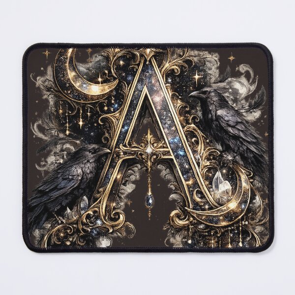 Item preview, Celestial Moon Letter A Monogram designed and sold by JustResultsCo.