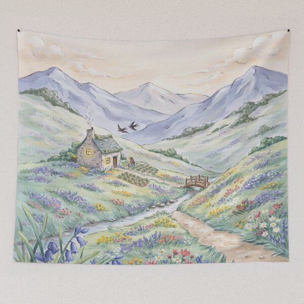 Item preview, A house in the lower reaches of the blue mountains. designed and sold by elegantpaterns.
