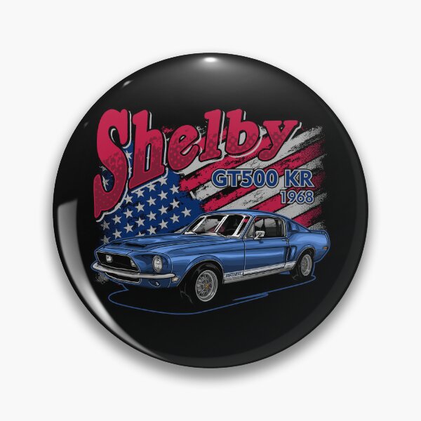 Item preview, Shelby GT500 KR 1968 American Muscle Car Vintage Patriotic Illustration designed and sold by RAS-77.