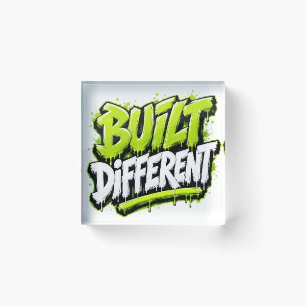 Item preview, Built Different Ambition Mindset Motivation Quote designed and sold by the-dovlat.