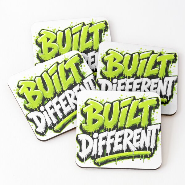 Item preview, Built Different Ambition Mindset Motivation Quote designed and sold by the-dovlat.