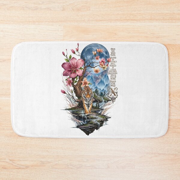 Item preview, Tiger Moon Blossom Fantasy Wild Nature designed and sold by Sovereign Supply Co..