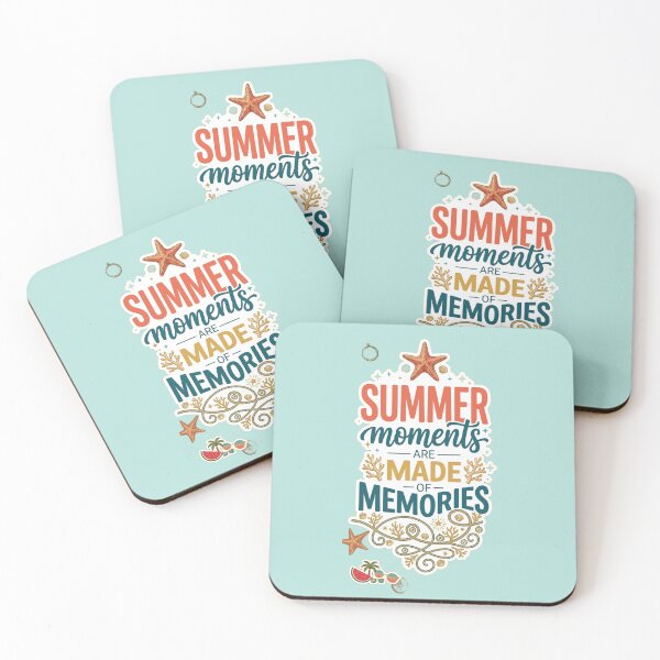 Item preview, Summer Moments Are Made Of Memories Sticker - Retro Beach Typography Design designed and sold by zakman02.