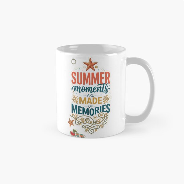 Item preview, Summer Moments Are Made Of Memories Sticker - Retro Beach Typography Design designed and sold by zakman02.