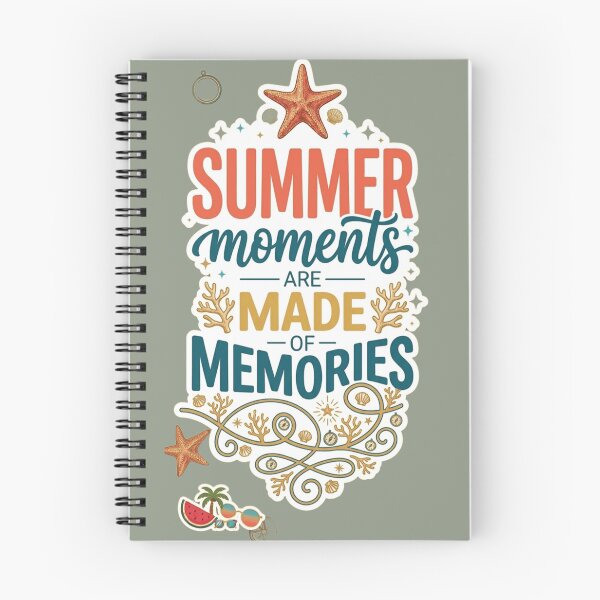 Item preview, Summer Moments Are Made Of Memories Sticker - Retro Beach Typography Design designed and sold by zakman02.