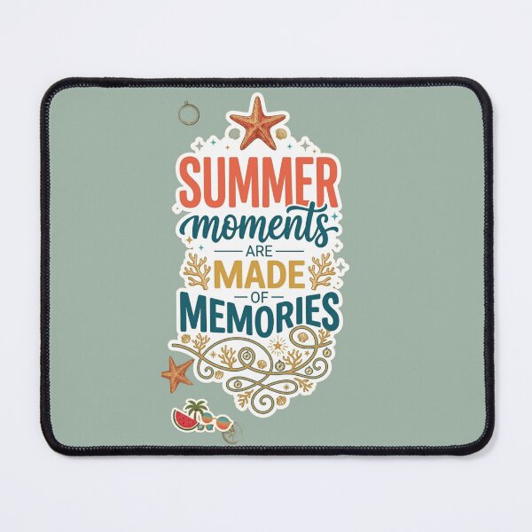 Item preview, Summer Moments Are Made Of Memories Sticker - Retro Beach Typography Design designed and sold by zakman02.