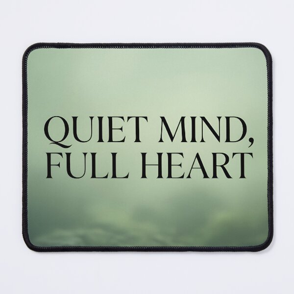 Item preview, Minimalist Wall Art Print QUIET MIND FULL HEART designed and sold by OdinLabs.