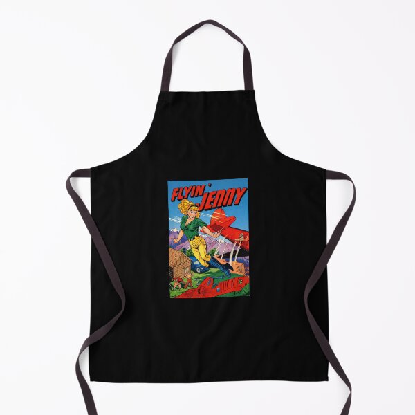 Item preview, Vintage Flyin’ Jenny Comic Cover Featuring a Bold Daredevil Woman Pilot designed and sold by Analog Aura .