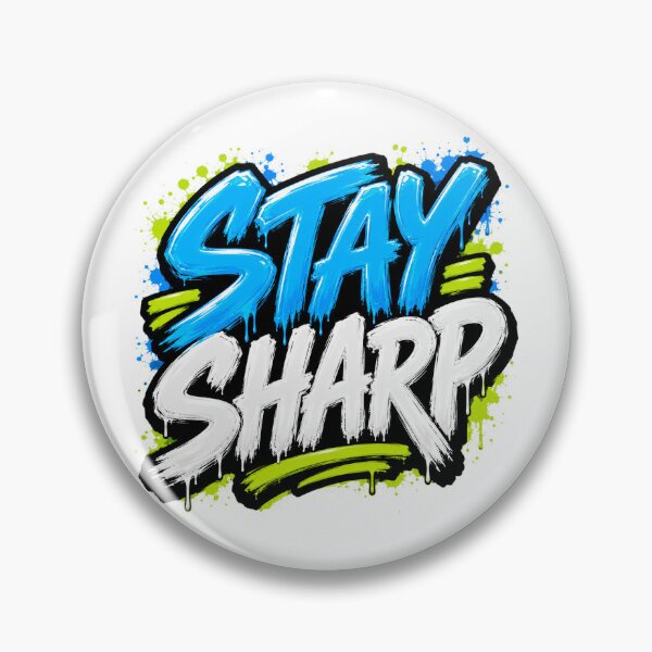 Item preview, Stay Sharp Focused Mindset Motivation Quote designed and sold by the-dovlat.
