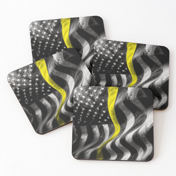 Item preview, Thin Yellow Line Grunge American Flag designed and sold by artistwill.