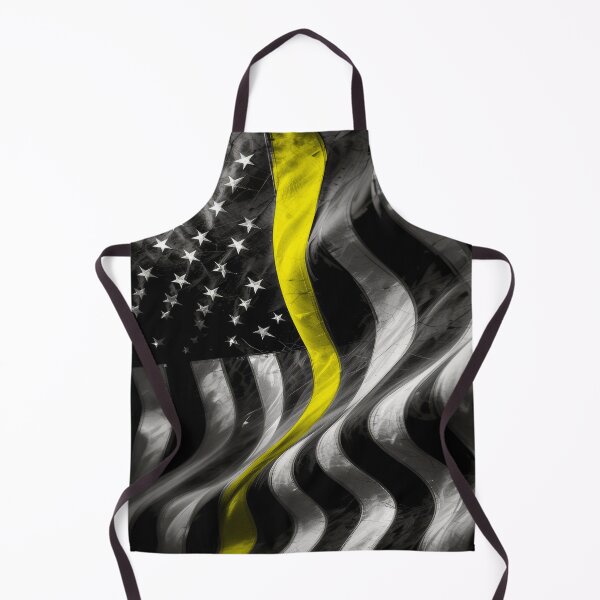 Item preview, Thin Yellow Line Grunge American Flag designed and sold by artistwill.
