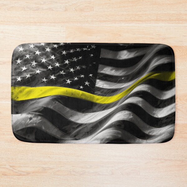 Item preview, Thin Yellow Line Grunge American Flag designed and sold by artistwill.