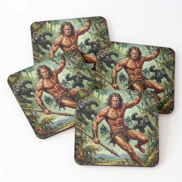 Item preview, Lord of the Jungle – Tarzan Fine Art Print designed and sold by Art's Diner.
