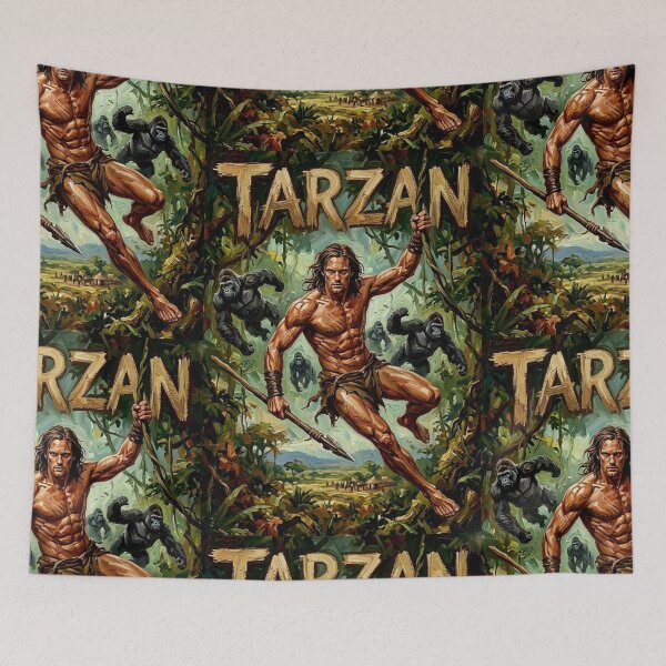 Item preview, Lord of the Jungle – Tarzan Fine Art Print designed and sold by Art's Diner.
