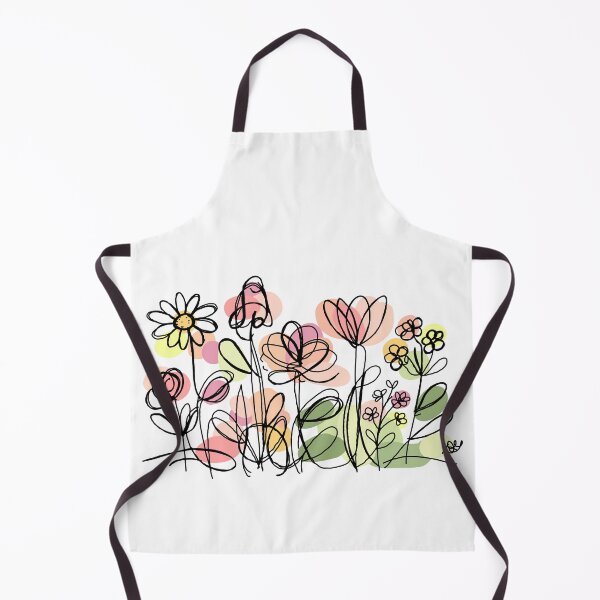 Item preview, Flower Garden Botanical Line Art Print designed and sold by Evil B Creative.