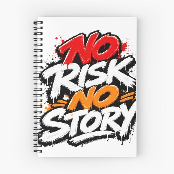 Item preview, No Risk No Story Motivation Quote designed and sold by the-dovlat.