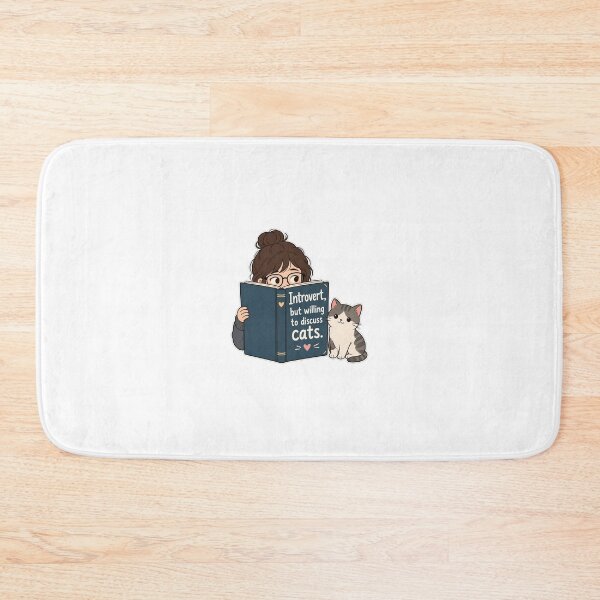 Item preview, Introvert But Willing To Discuss Cats designed and sold by Studio Cozy.
