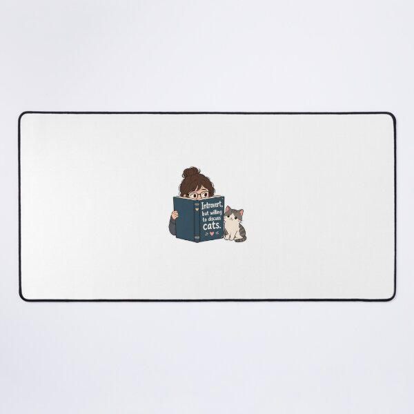 Item preview, Introvert But Willing To Discuss Cats designed and sold by Studio Cozy.