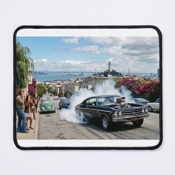 Item preview, San Francisco Muscle Car Burnout 1969 designed and sold by VERYOLDROAD BY AXTON BROWNING .