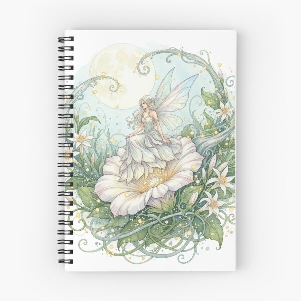 Item preview, Moonpetal Fairy Haven – Enchanted Watercolor Moon Garden Illustration designed and sold by Dream Bloom Gallery.