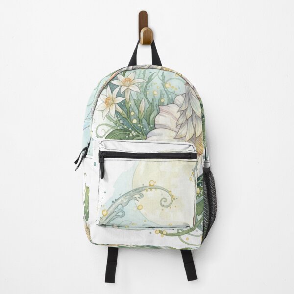 Item preview, Moonpetal Fairy Haven – Enchanted Watercolor Moon Garden Illustration designed and sold by Oonward2021.
