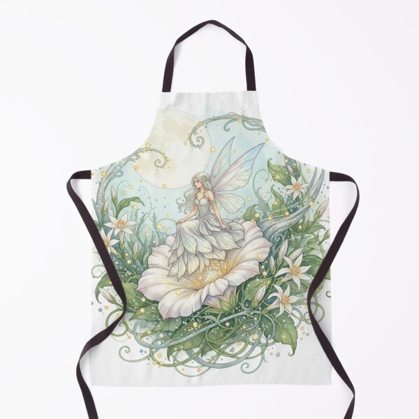 Item preview, Moonpetal Fairy Haven – Enchanted Watercolor Moon Garden Illustration designed and sold by Dream Bloom Gallery.