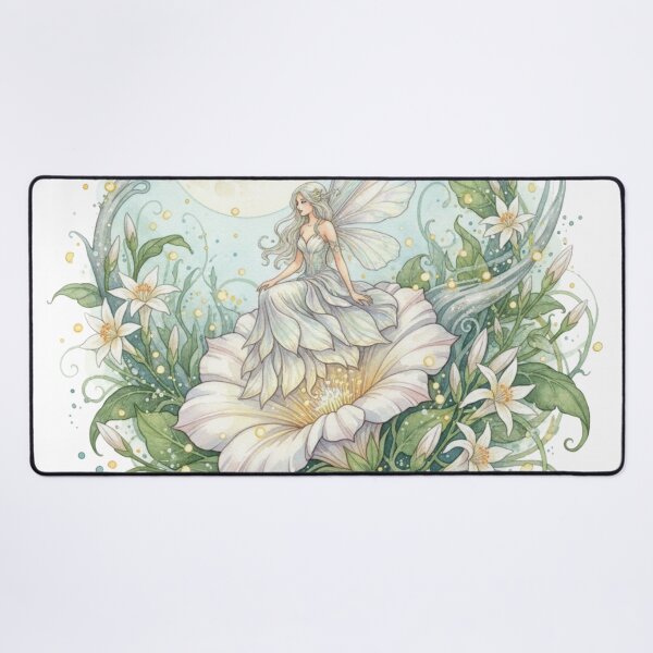 Item preview, Moonpetal Fairy Haven – Enchanted Watercolor Moon Garden Illustration designed and sold by Oonward2021.