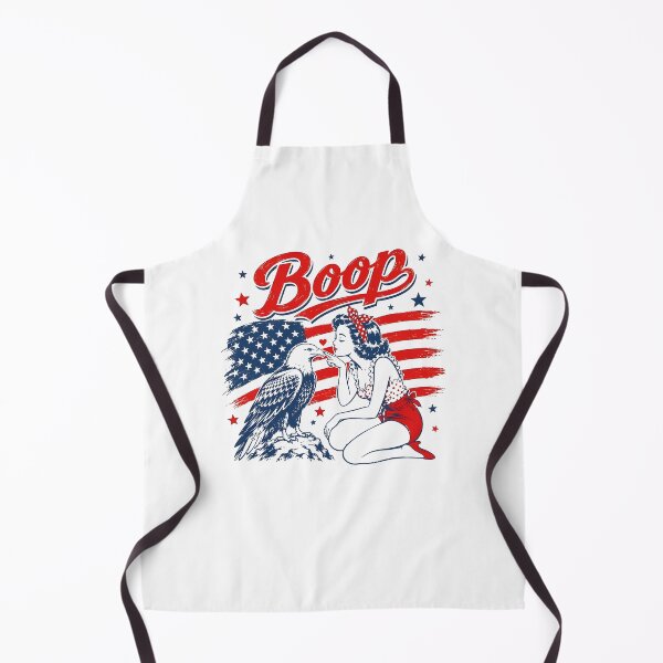 Item preview, Boop Patriotic Pinup Girl Bald Eagle 4th of July American Flag designed and sold by Mind-Drift.
