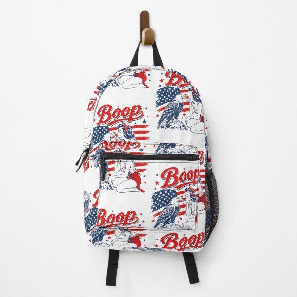 Item preview, Boop Patriotic Pinup Girl Bald Eagle 4th of July American Flag designed and sold by Mind-Drift.
