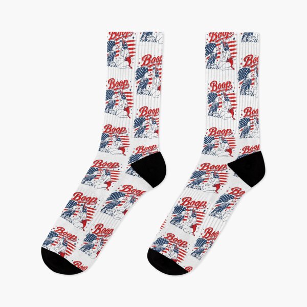 Item preview, Boop Patriotic Pinup Girl Bald Eagle 4th of July American Flag designed and sold by Mind-Drift.