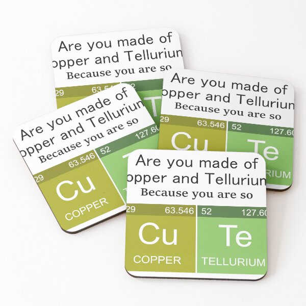 Item preview, CuTe Periodic Table Science Pun designed and sold by p-Phictures4.