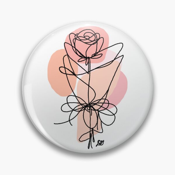 Item preview, The Rose Botanical Line Art Print designed and sold by Evil B Creative.