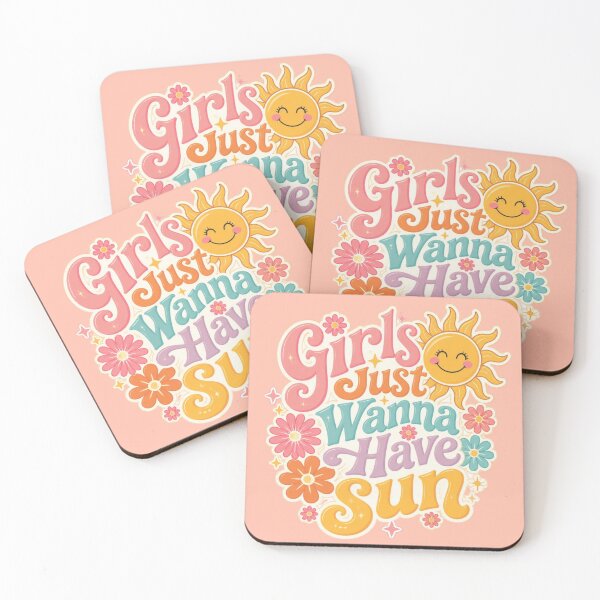 Item preview, Girls Just Wanna Have Sun – Cheerful Summer Vibes designed and sold by ABLAT-CREATIONS.