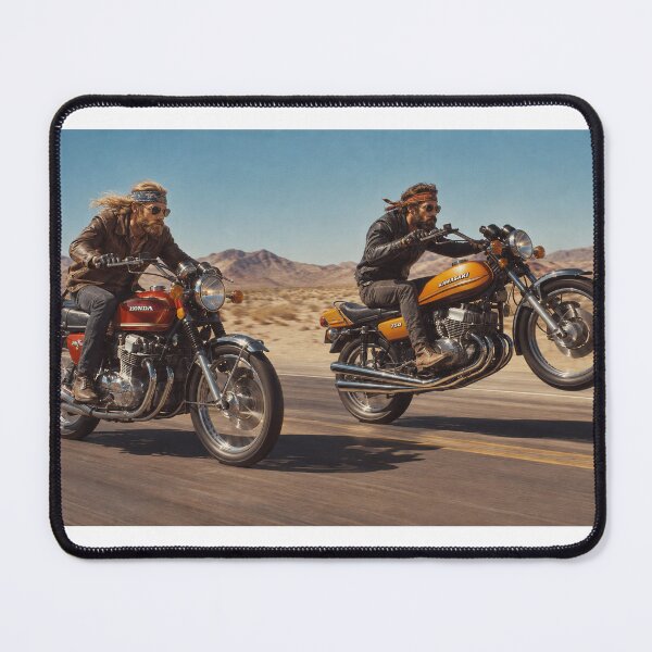 Item preview, Desert Riders – Motorcycle Freedom designed and sold by VERYOLDROAD BY AXTON BROWNING .