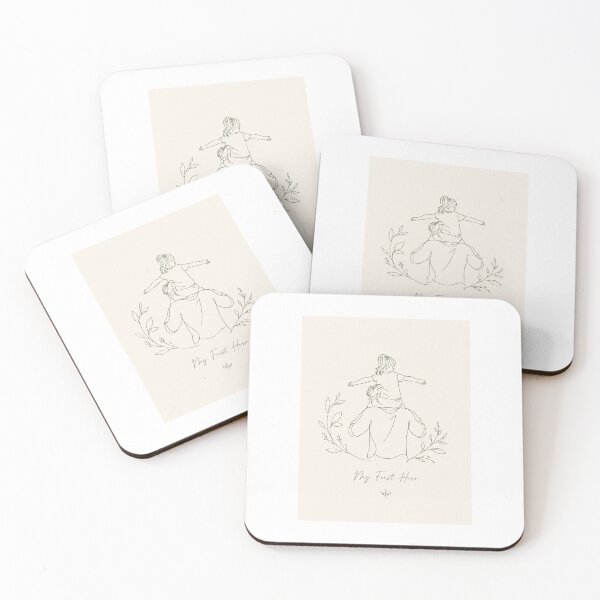 Item preview, Minimalist Father and Daughter Line Art - My First Hero Father's Day designed and sold by NinaVibeStudio.