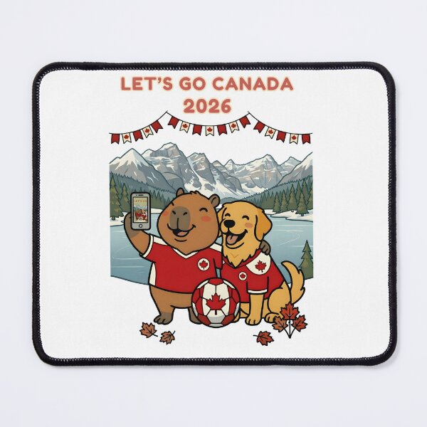 Item preview, Capybara and Dog Canada Soccer Rocky Mountain Fan Gift designed and sold by laughingshirts.