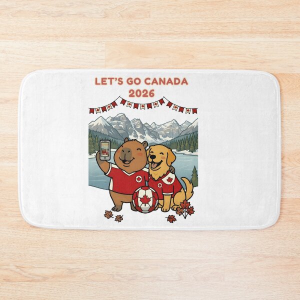 Item preview, Capybara and Dog Canada Soccer Rocky Mountain Fan Gift designed and sold by laughingshirts.
