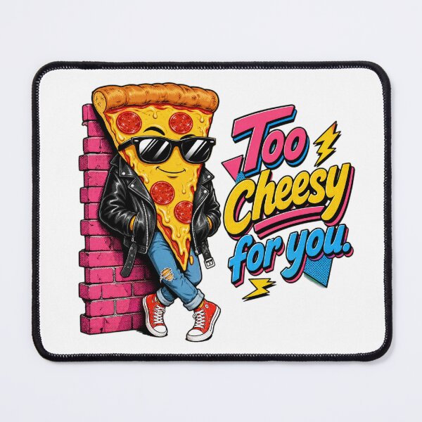 Item preview, Too Cheesy For You Funny Retro Pizza designed and sold by Studio Cozy.