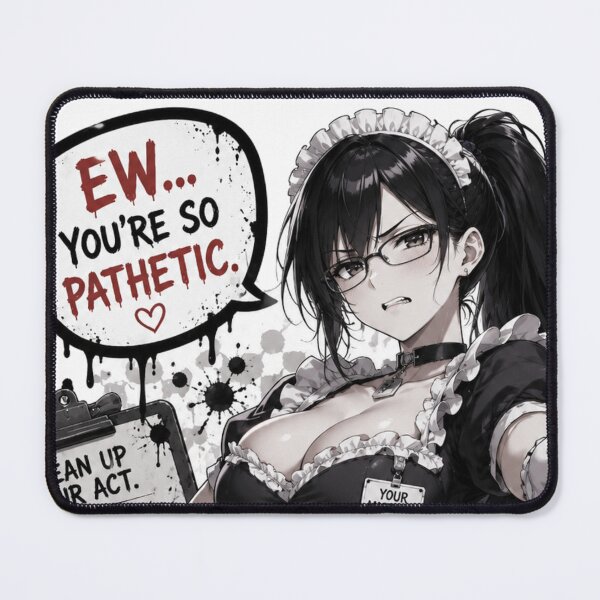 Item preview, Anime Maid Girl Manga Style Black and White | Gothic Maid Waifu Illustration | Aesthetic Otaku designed and sold by Ericks0087.