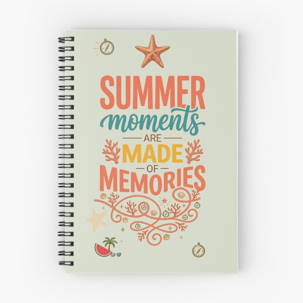 Item preview, Summer Moments Are Made Of Memories - Retro Beach Typography Design designed and sold by zakman02.