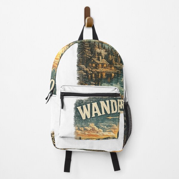Item preview, Wander More Worry Less Mountain Adventure Design designed and sold by ZovLane.