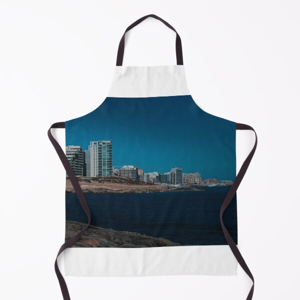 Item preview, Coastal City Waterfront With Modern Apartment Buildings Overlooking Deep Blue Sea And Rocky Shoreline designed and sold by Nmallia.