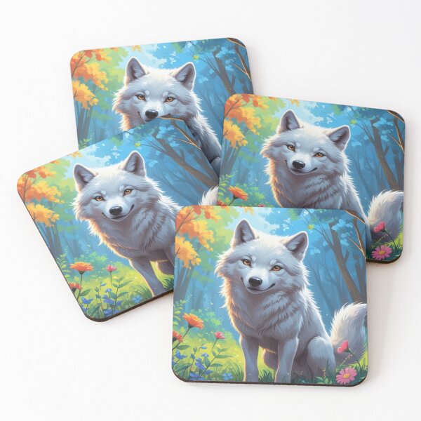 Item preview, Whimsical Arctic Fox in Enchanted Forest designed and sold by Nick Seidel.